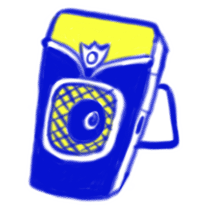 Vintage Style - Blue & Yellow Doodle Stickers messages sticker-5
