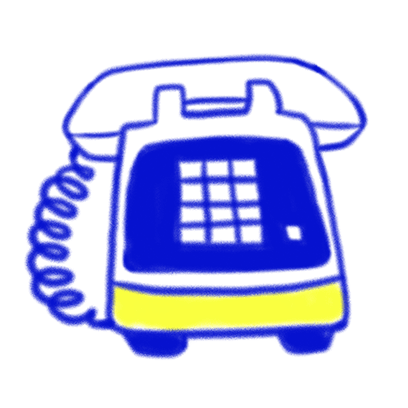Vintage Style - Blue & Yellow Doodle Stickers messages sticker-1