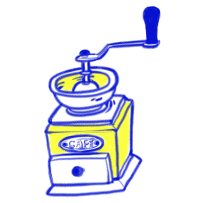 Vintage Style - Blue & Yellow Doodle Stickers messages sticker-7