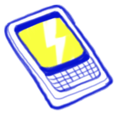 Vintage Style - Blue & Yellow Doodle Stickers messages sticker-2