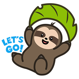 Cute Sloth Stickers messages sticker-7