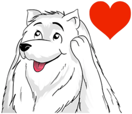 Husky Dog - Cute snow dog for iMessage messages sticker-10