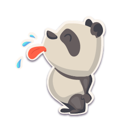 Panda - Stickers. messages sticker-1