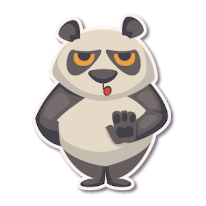 Panda - Stickers. messages sticker-3