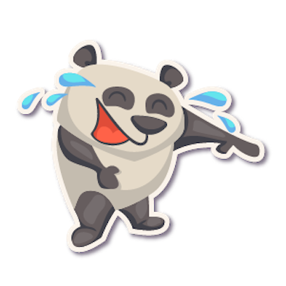 Panda - Stickers. messages sticker-8