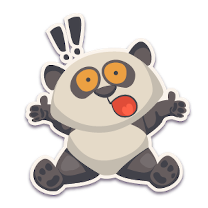 Panda - Stickers. messages sticker-4