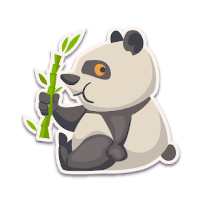 Panda - Stickers. messages sticker-2