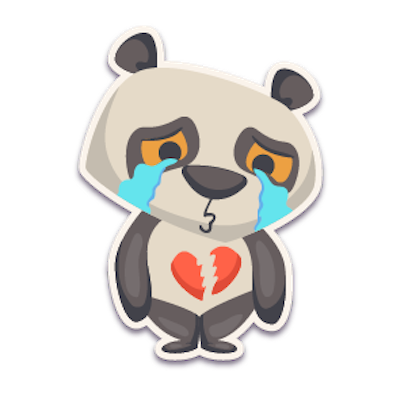 Panda - Stickers. messages sticker-10