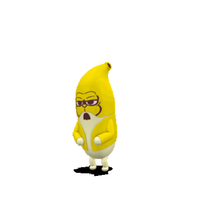 Mr Banana Animated messages sticker-0
