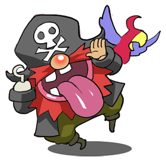 Pirate Red Beard messages sticker-0