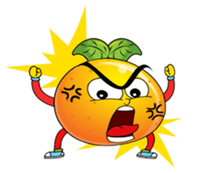 Emoji Oranges Stickers messages sticker-0