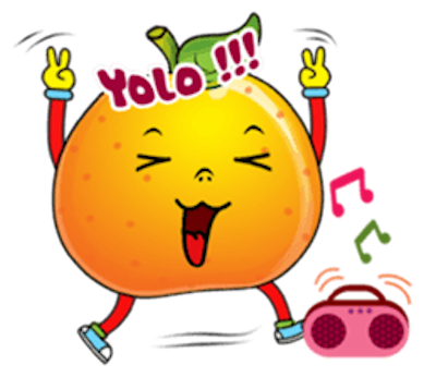 Emoji Oranges Stickers messages sticker-9