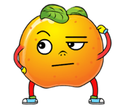 Emoji Oranges Stickers messages sticker-10