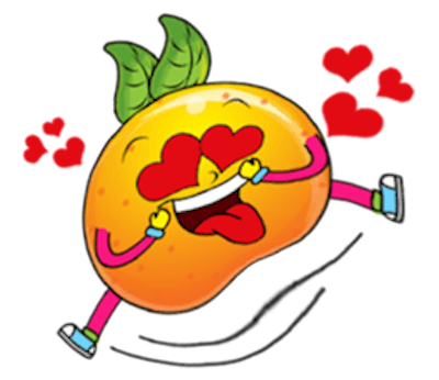 Emoji Oranges Stickers messages sticker-7