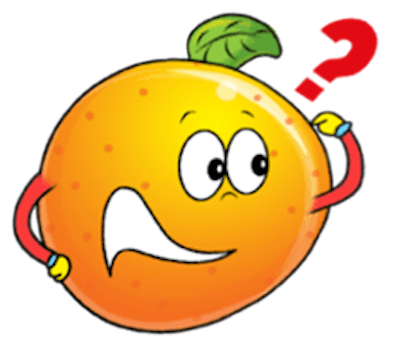 Emoji Oranges Stickers messages sticker-1