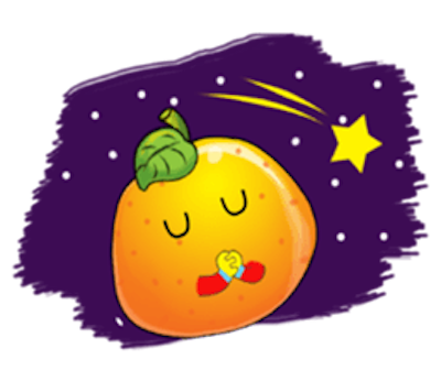 Emoji Oranges Stickers messages sticker-8