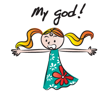 Blonde Girl - Text Message Stickers Pack messages sticker-4