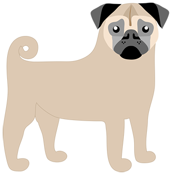 Pug Love Sticker Pack messages sticker-1