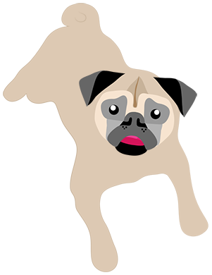Pug Love Sticker Pack messages sticker-2