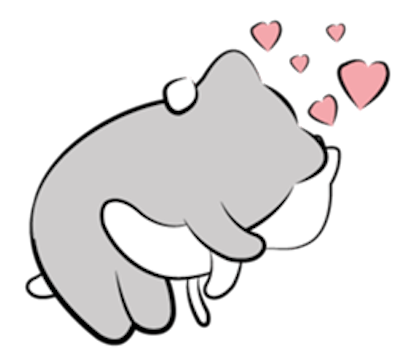 Cat and Bear Lovely messages sticker-4