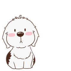 Animated Super Cute Dog Stickers messages sticker-1