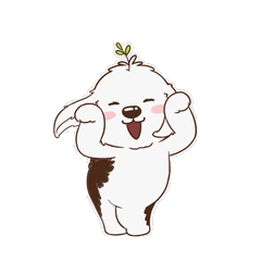 Animated Super Cute Dog Stickers messages sticker-8
