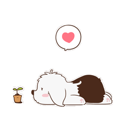 Animated Super Cute Dog Stickers messages sticker-4