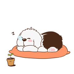Animated Super Cute Dog Stickers messages sticker-2