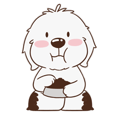 Animated Super Cute Dog Stickers messages sticker-5