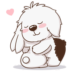 Animated Super Cute Dog Stickers messages sticker-11