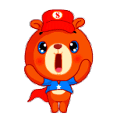Super Bear Animated messages sticker-0