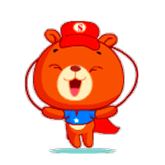 Super Bear Animated messages sticker-10