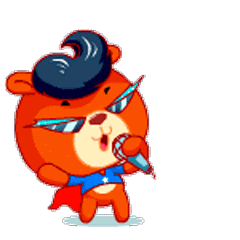 Super Bear Animated messages sticker-2