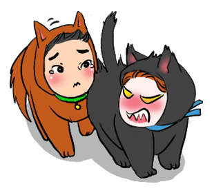 Dog Cat Love 3 Stickers Pack Text Message messages sticker-9