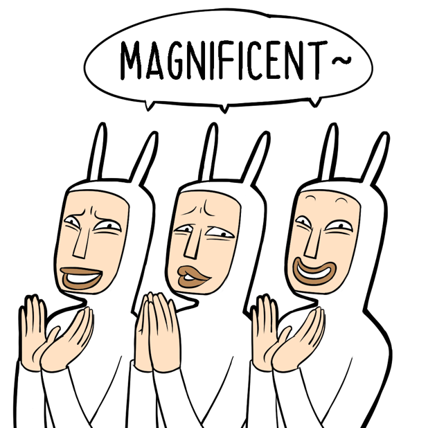 Bunny Men stickers messages sticker-6