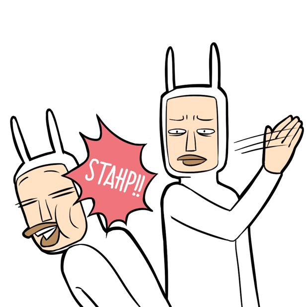 Bunny Men stickers messages sticker-9