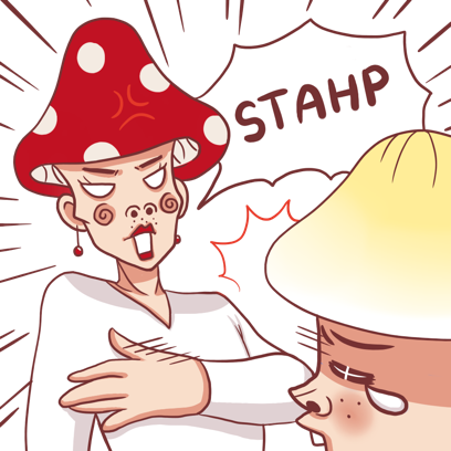 Mushroom Bros stickers messages sticker-9