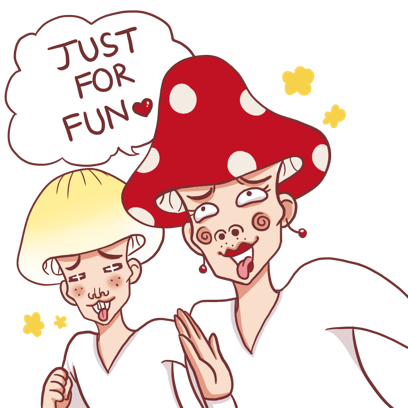 Mushroom Bros stickers messages sticker-1