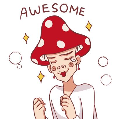 Mushroom Bros stickers messages sticker-2