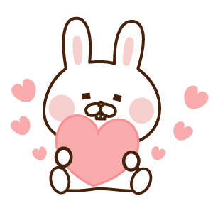 出っ歯うさぎステッカー messages sticker-5