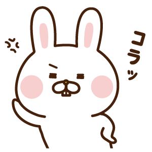 出っ歯うさぎステッカー messages sticker-8