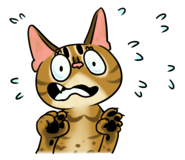 Misty the Cat. Stickers by Design73 messages sticker-4