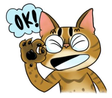 Misty the Cat. Stickers by Design73 messages sticker-3