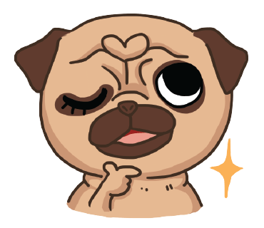 Lily Pug and Loki Sphynx. Stickers by Design73 messages sticker-1