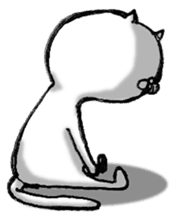 White Cat Stickers 1 messages sticker-3