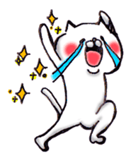 White Cat Stickers 1 messages sticker-6