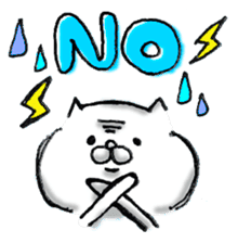 White Cat Stickers 1 messages sticker-8