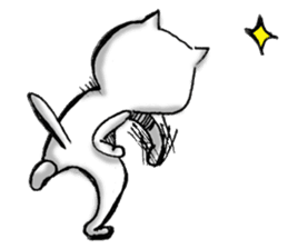White Cat Stickers 1 messages sticker-2