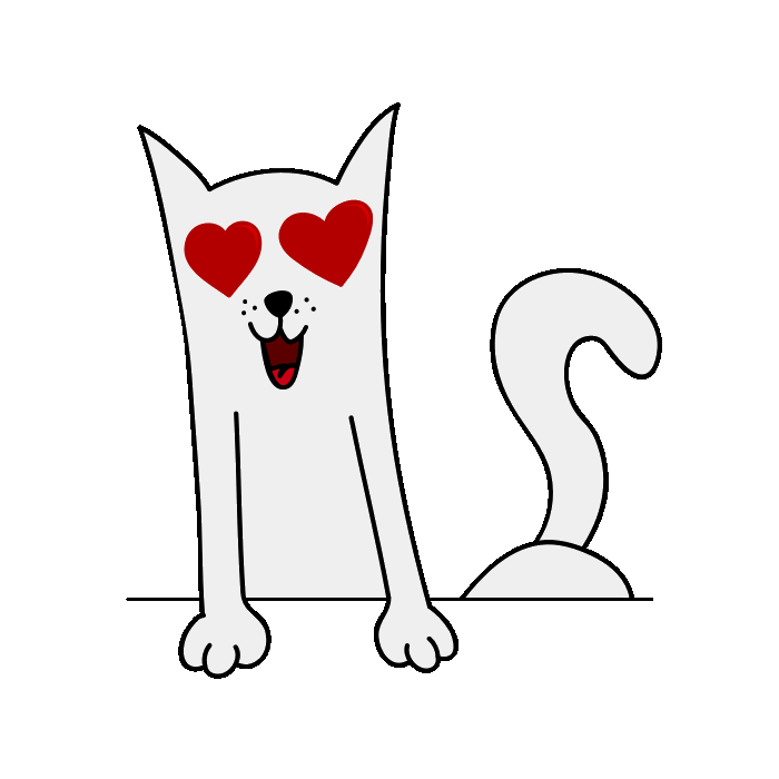 Long Spring Cat messages sticker-2