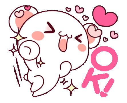 Cutie Bear Love Animated messages sticker-0